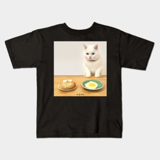 Breakfast Kitty Kids T-Shirt